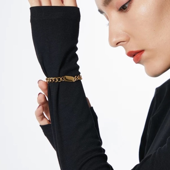 💛Gold plated chunky chain bracelet - Picture 4 of 6